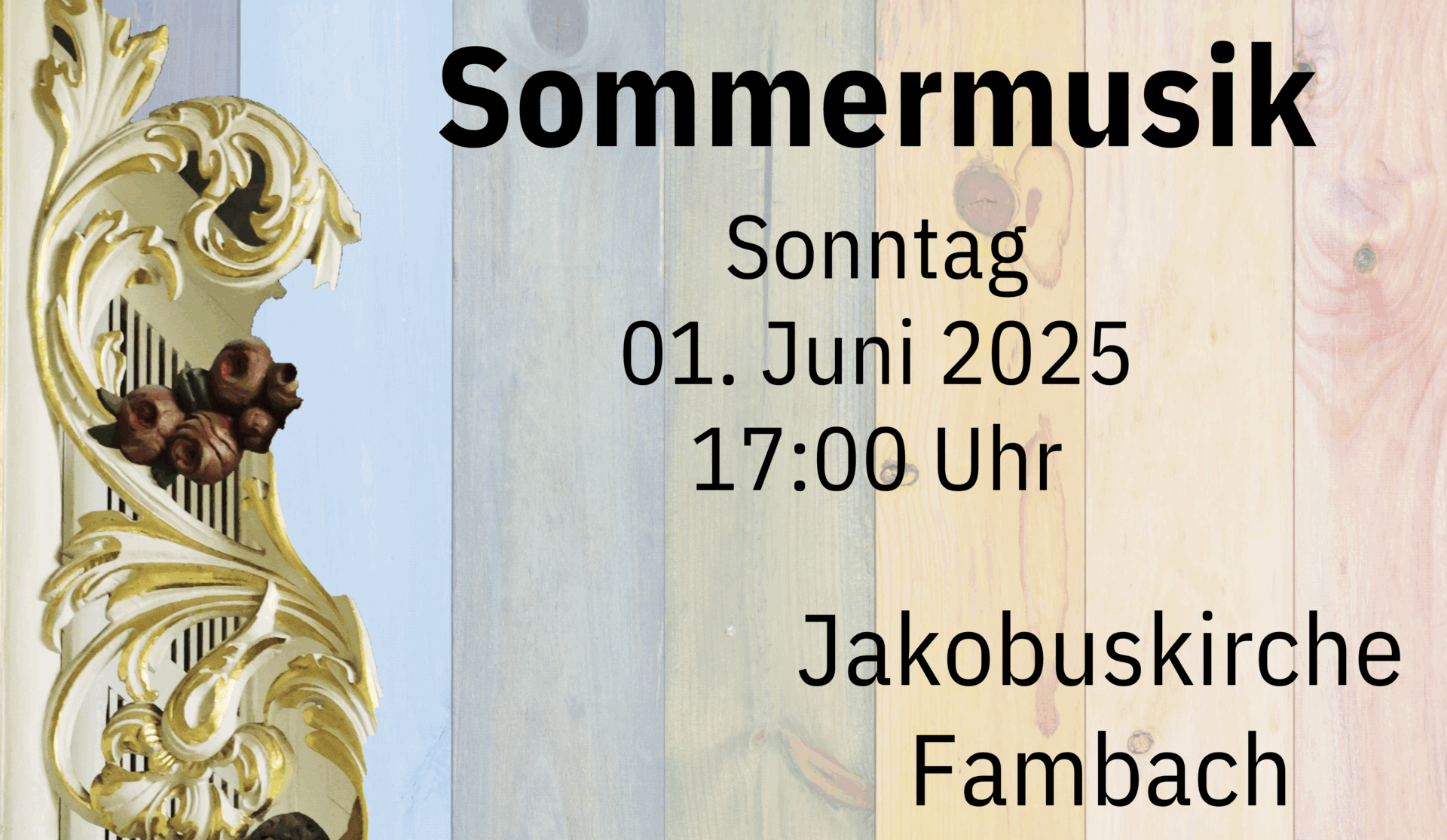 Sommermusik des Kirchenchores in der Jakobuskirche Fambach