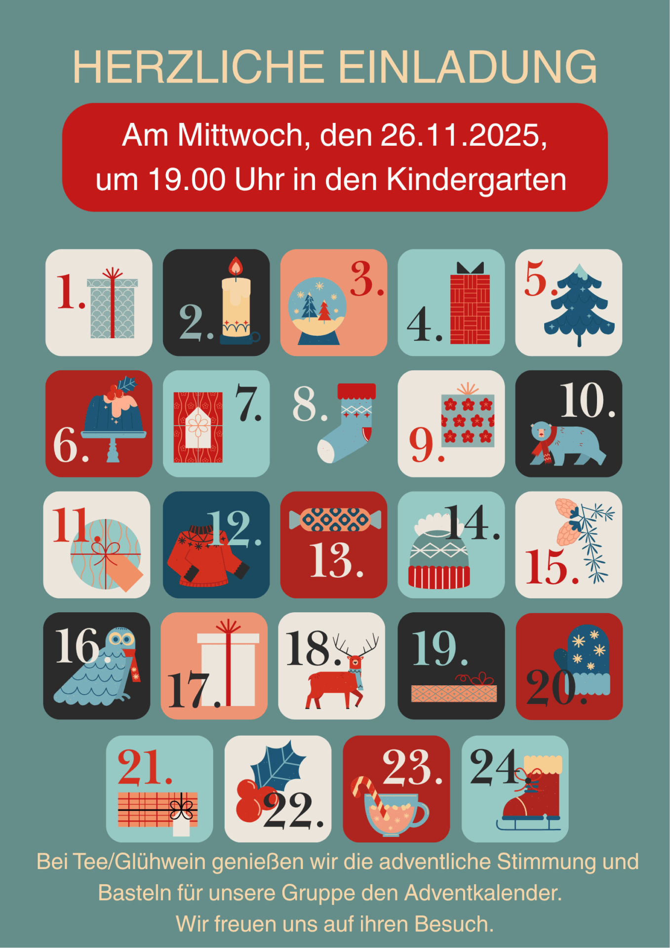 Bastel-Elternabend im evangelischen Kindergarten Fambach