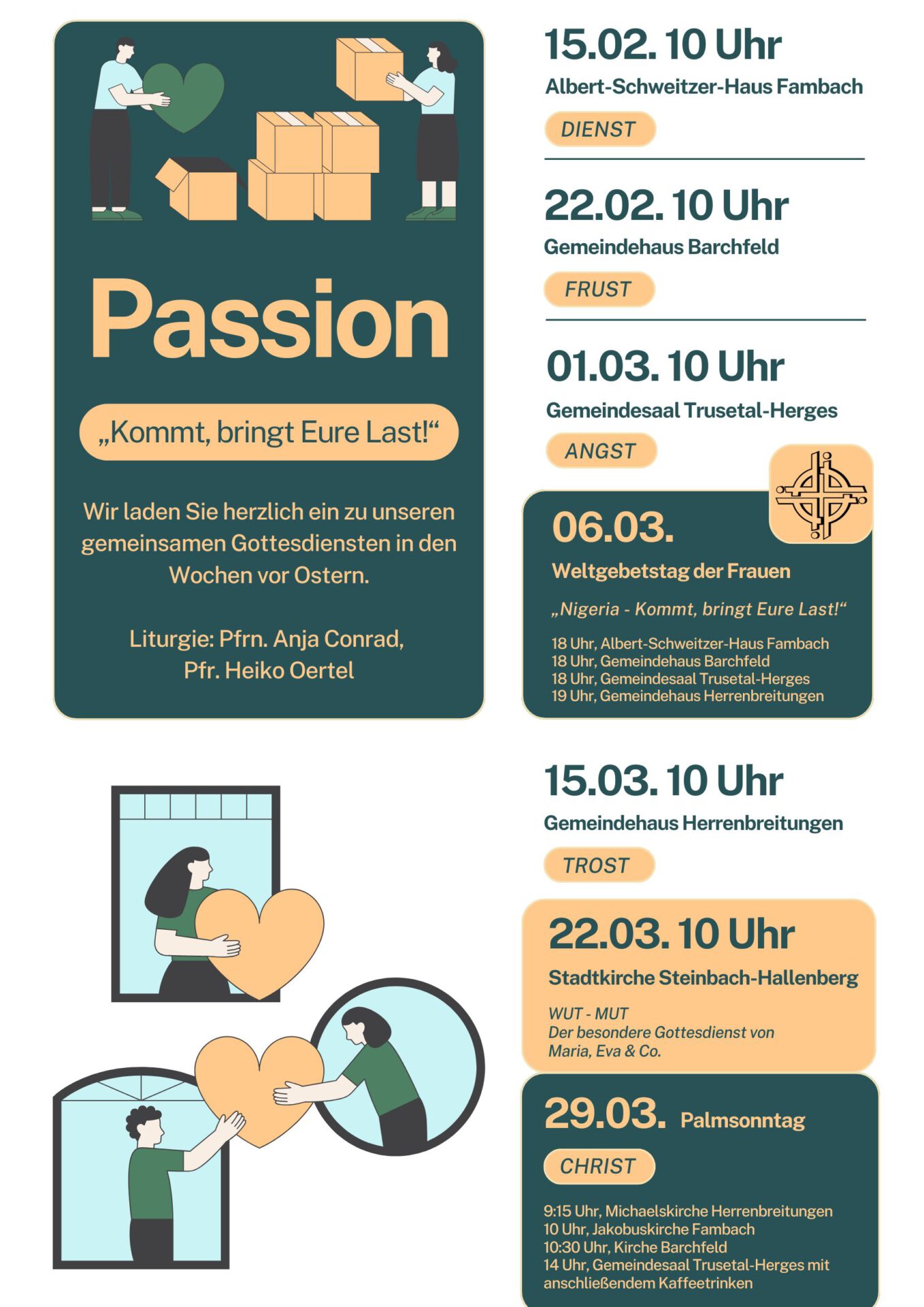Gottesdienste in der Passionszeit 2026